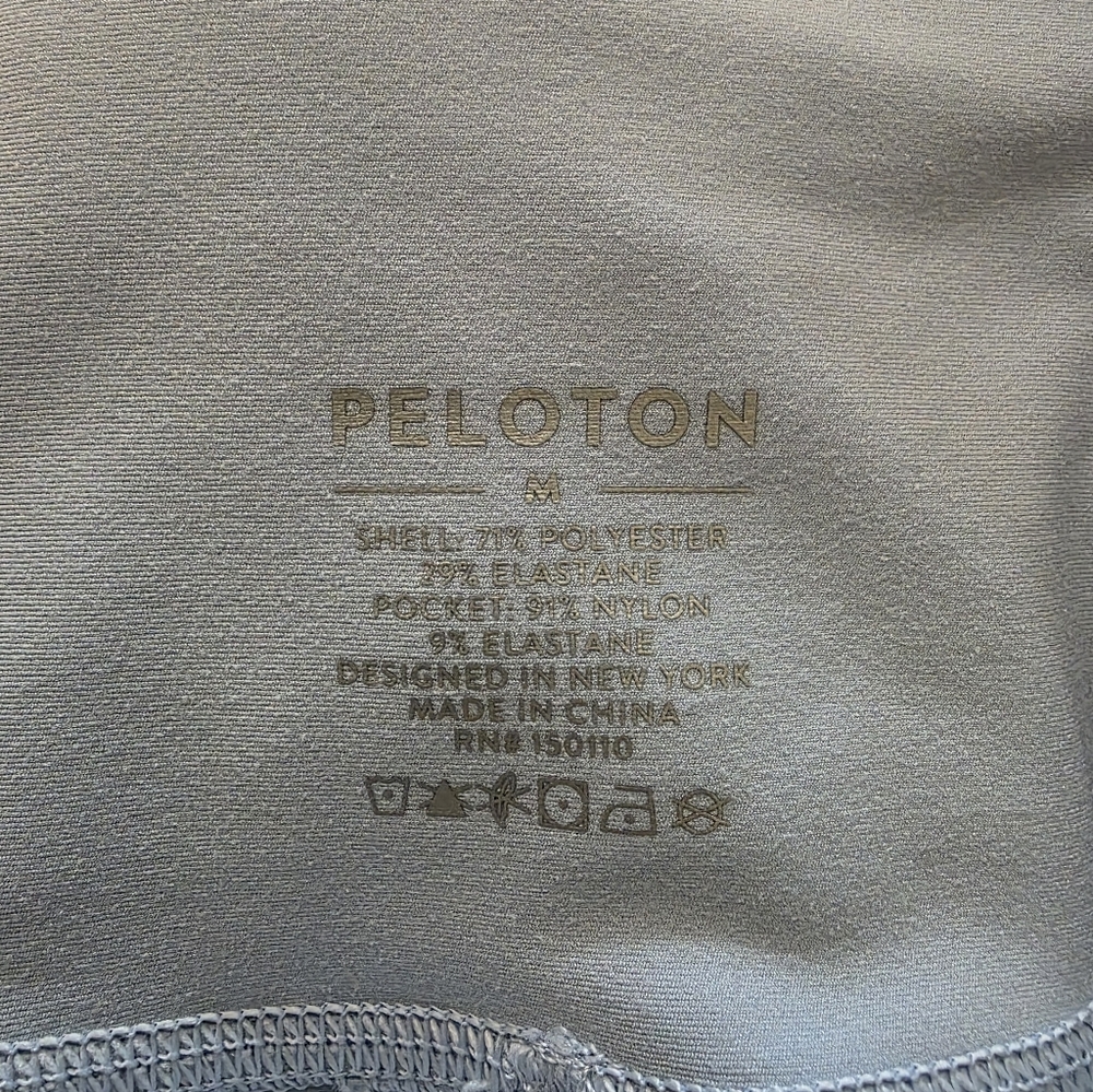 EUC Peloton Women's Light Blue High Rise Leggings Size Medium - Picture 3 of 3